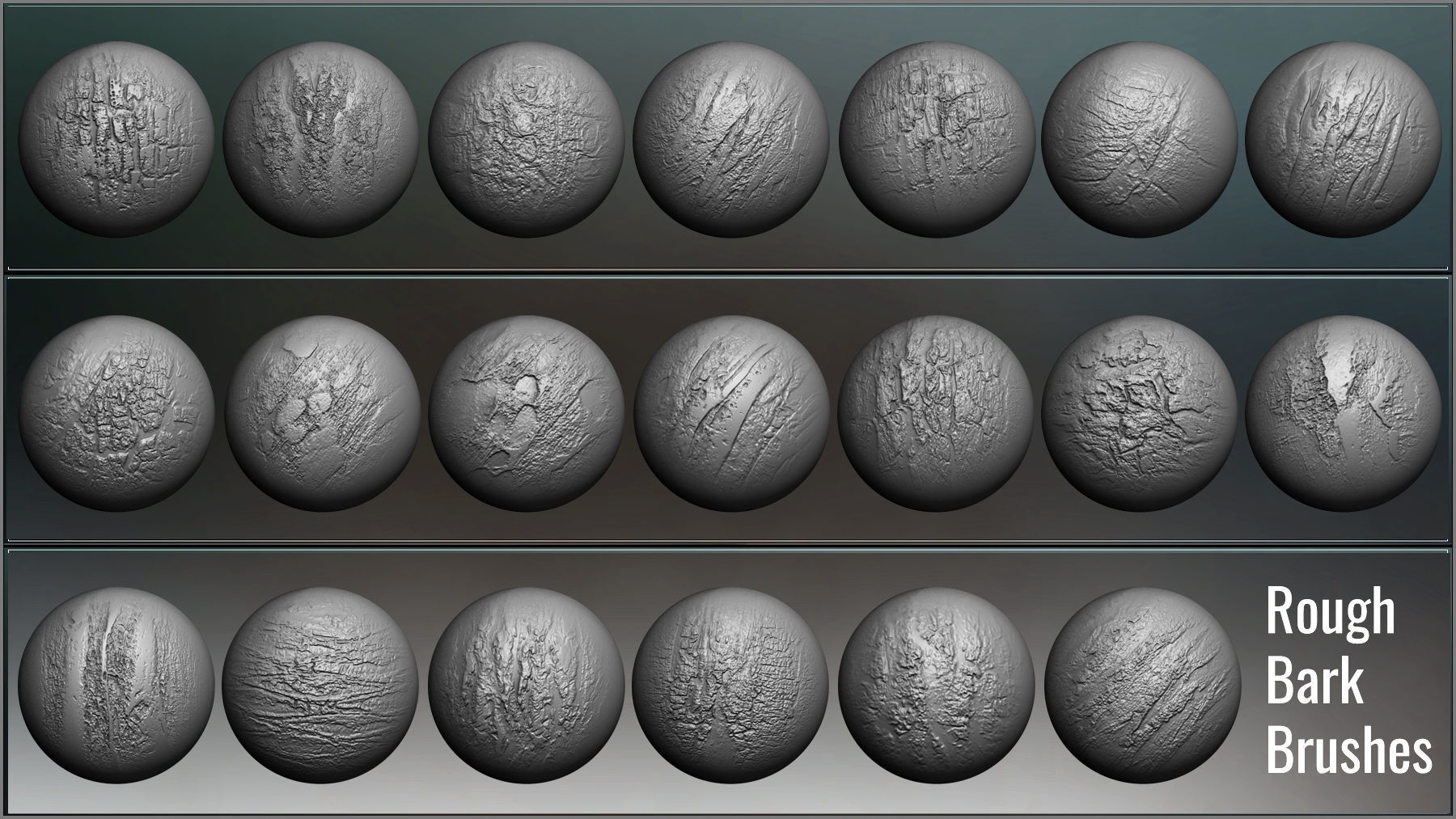 Tree Maker 117 ZBrush Brushes 50 Alphas and 8 Tree Basemeshes 3D model_6