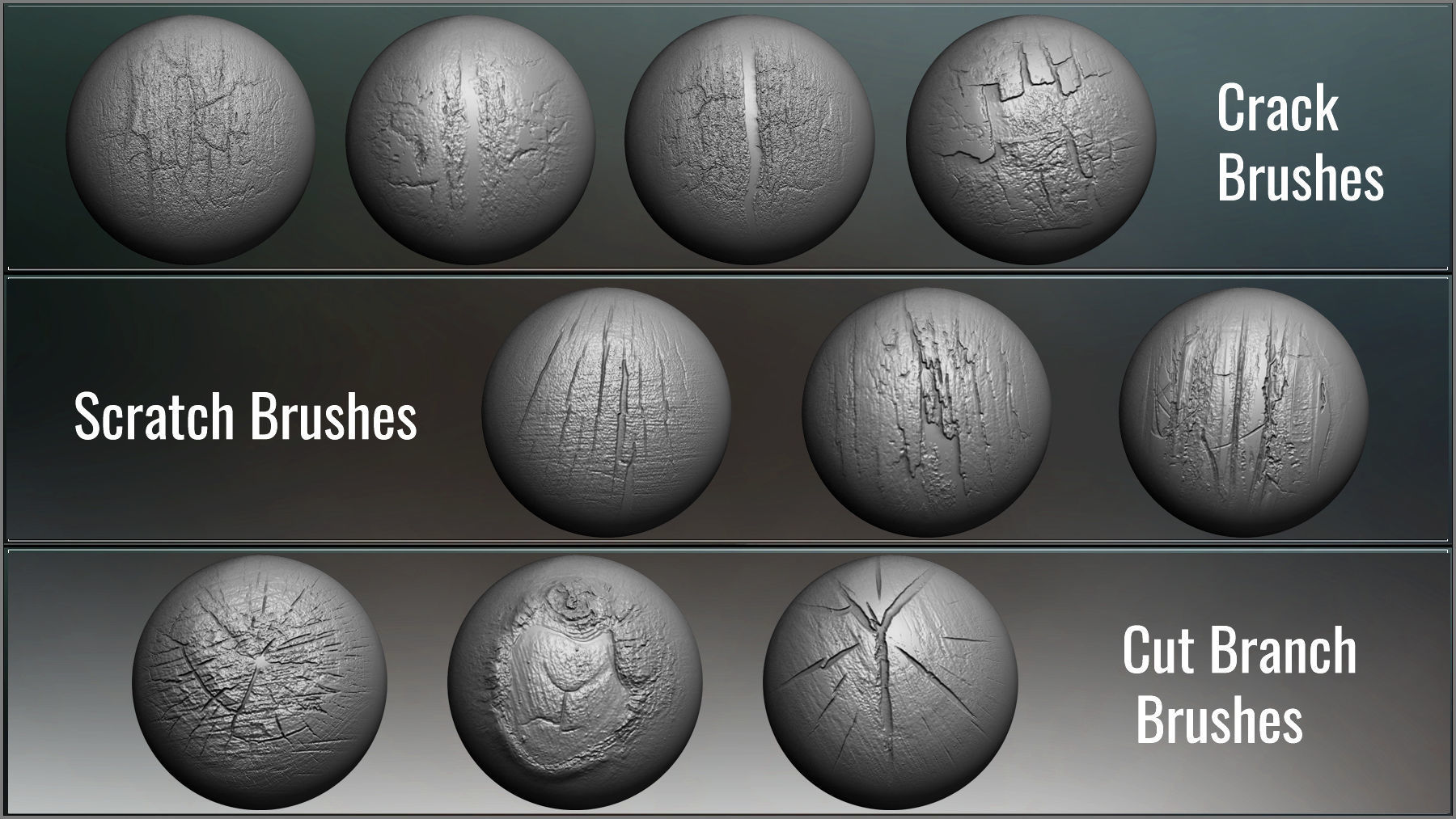 Tree Maker 117 ZBrush Brushes 50 Alphas and 8 Tree Basemeshes 3D model_8