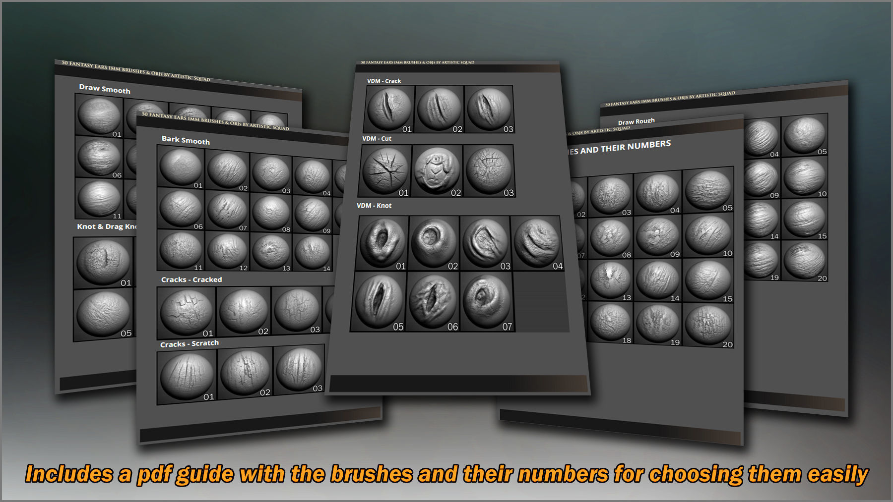 Tree Maker 117 ZBrush Brushes 50 Alphas and 8 Tree Basemeshes 3D model_15