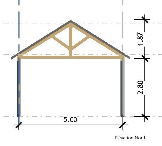 Abri pour Vehicules 3D model_4