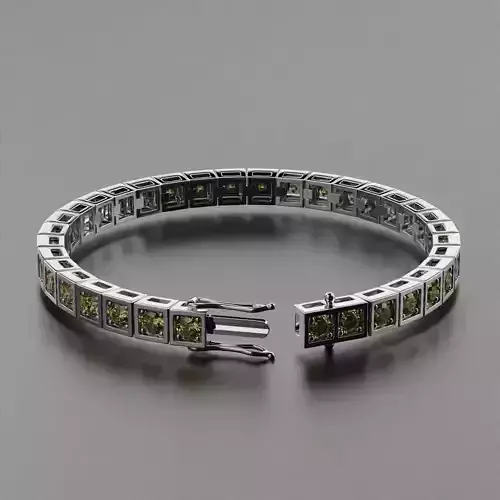 Tennis braclet round 4mm 3D print model