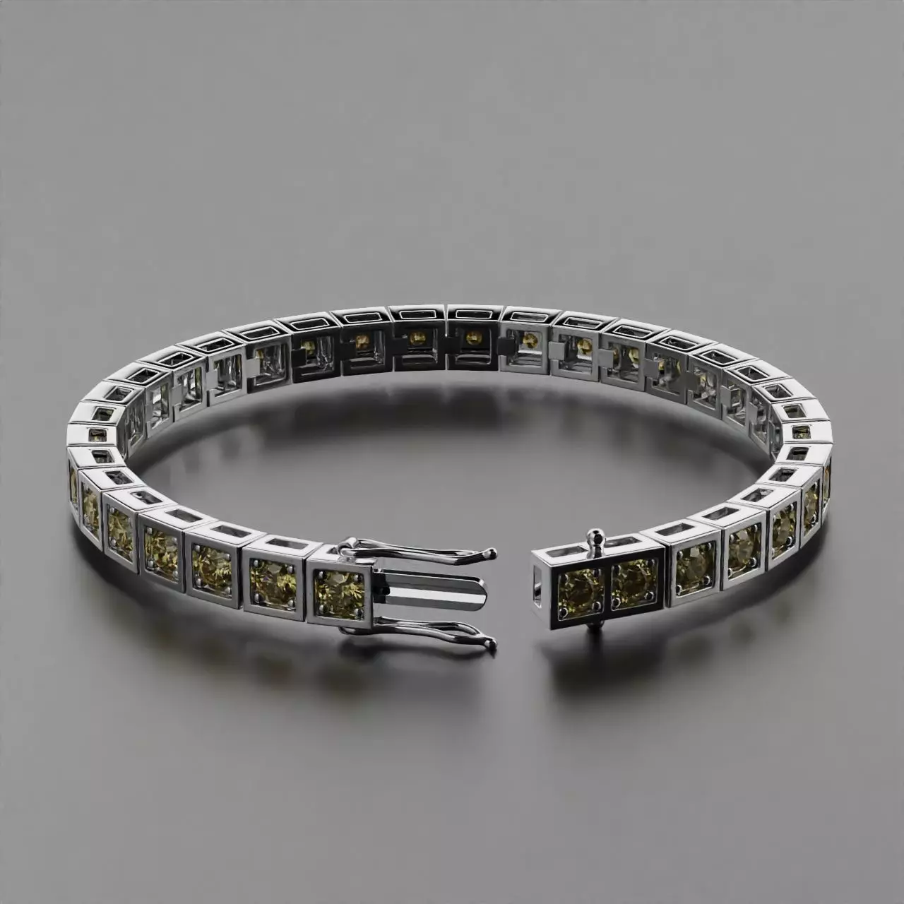 Tennis braclet round 4mm 3D print model