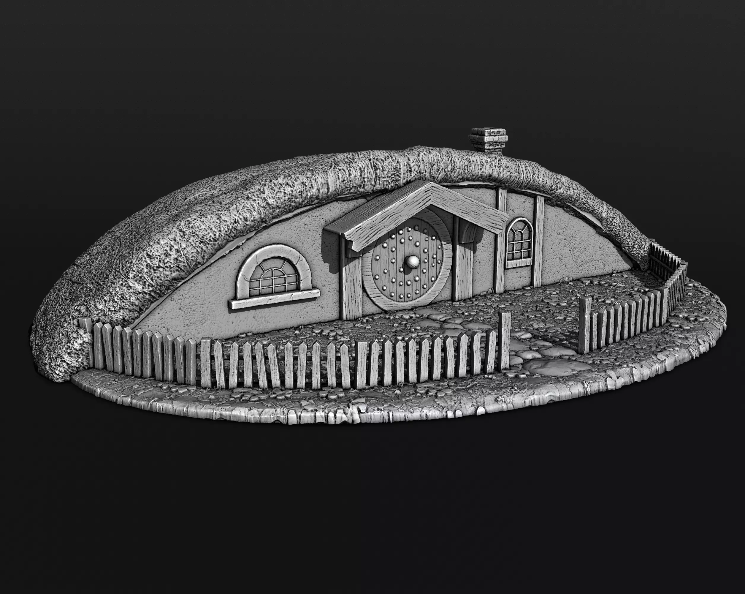 medieval house 3D print model