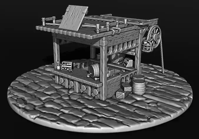 medieval house 3D print model