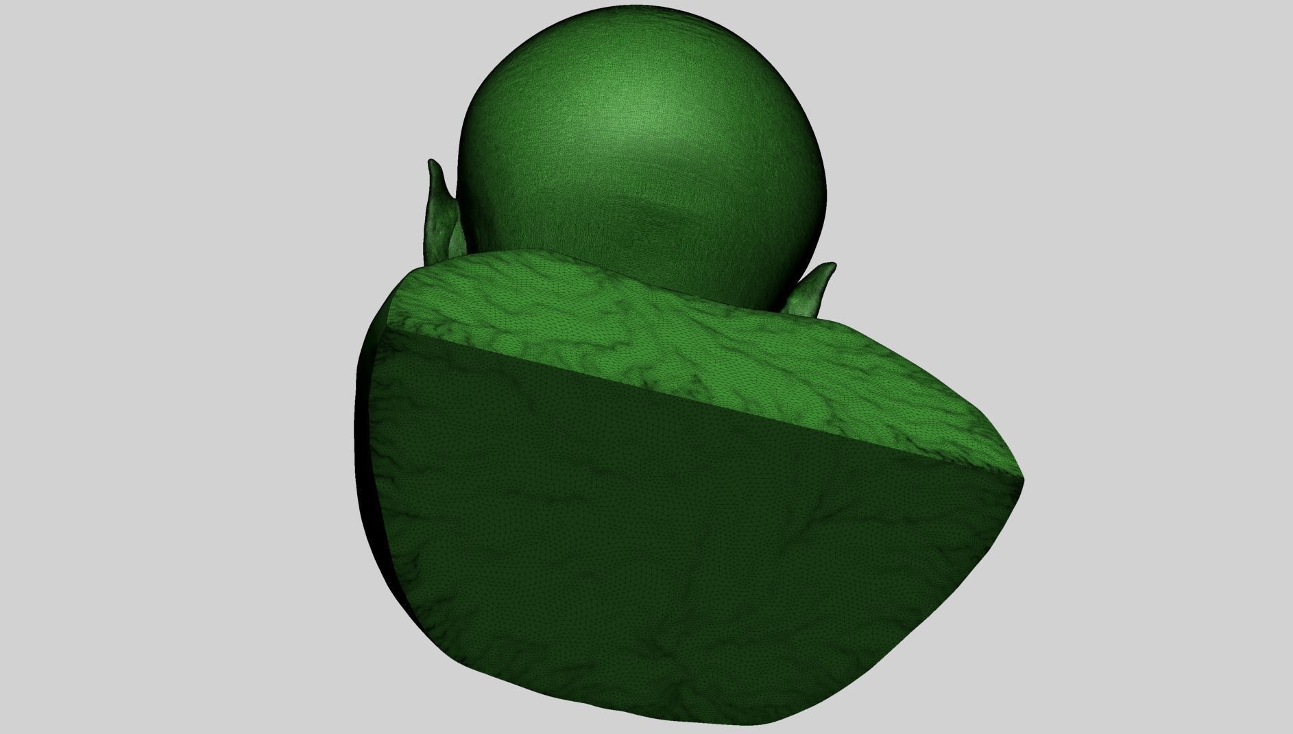 Creature Bust B 3D print model_12