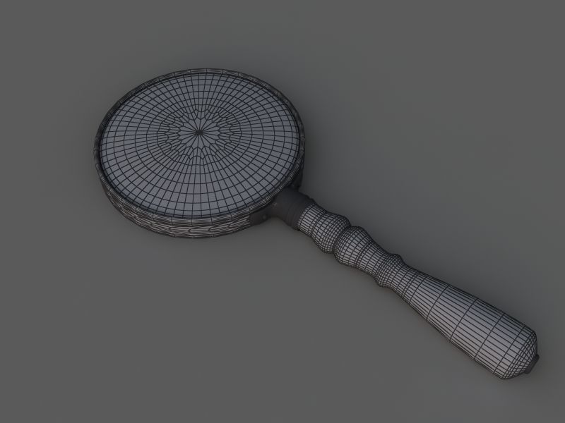 Magnifying glass 3D model_5