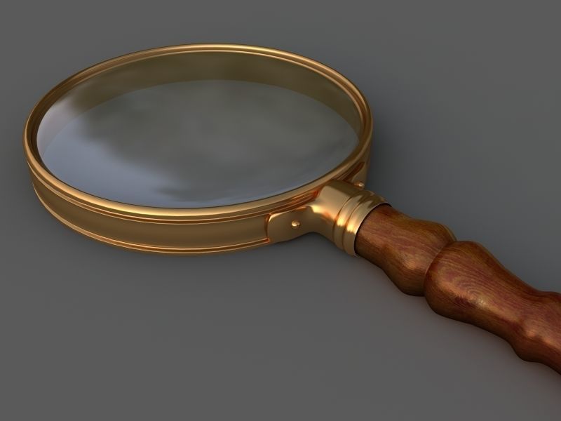 Magnifying glass 3D model_3