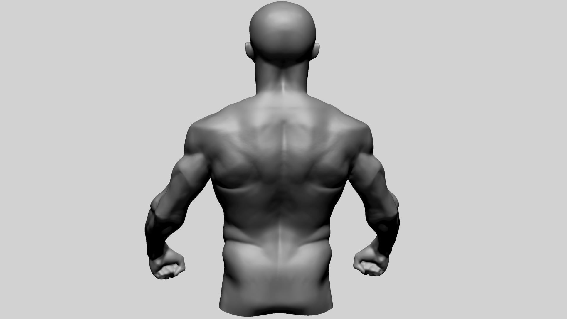 Male Torso Printable A 3D print model_3