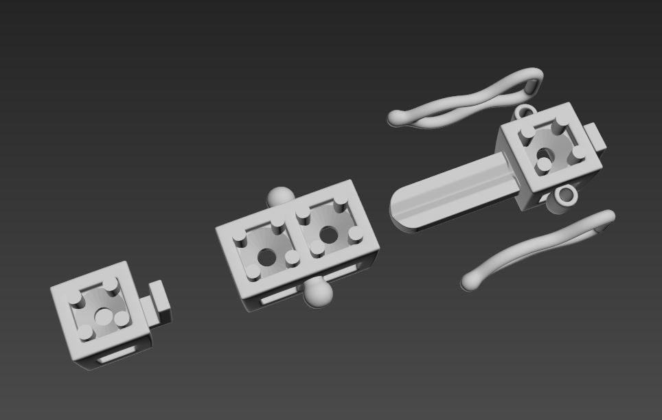 Tennis braclet round 3mm 3D print model_3