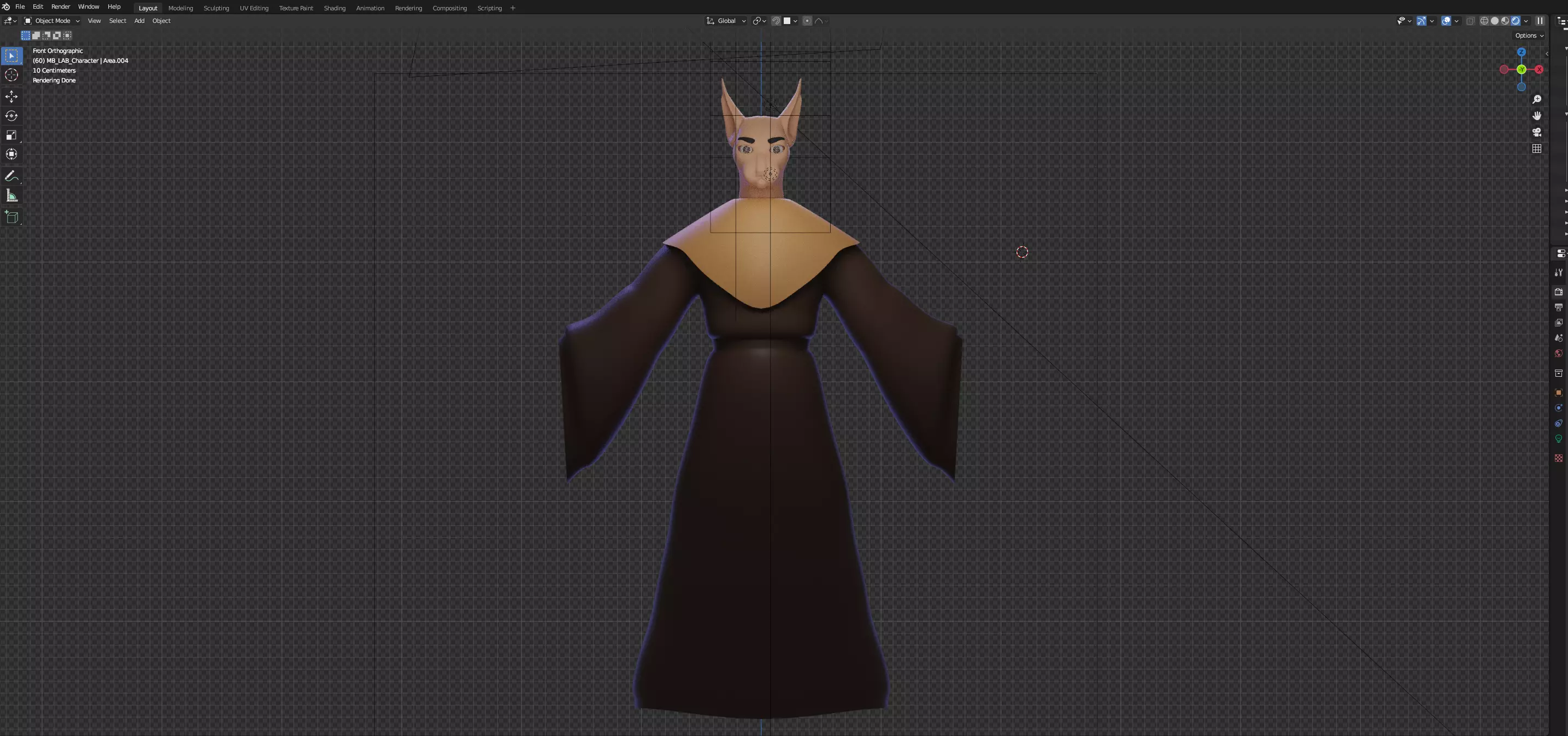 Beast in a suit 3D model_0