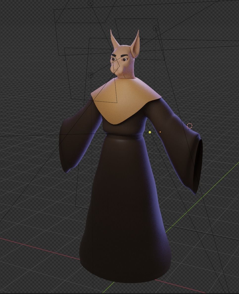 Beast in a suit 3D model_1