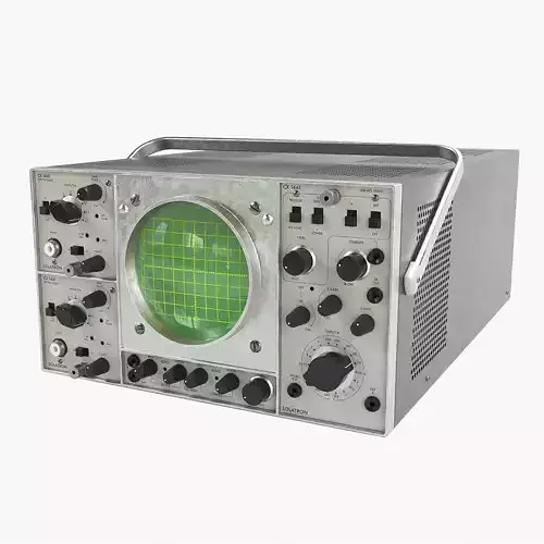 Solatron Vintage Oscilloscope 3D model