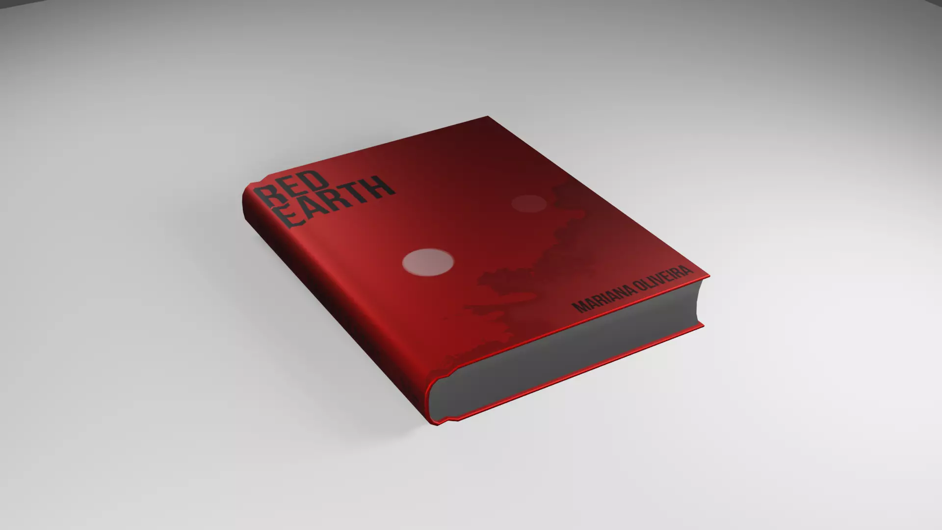 Book with Cover Low-poly 3D model_0