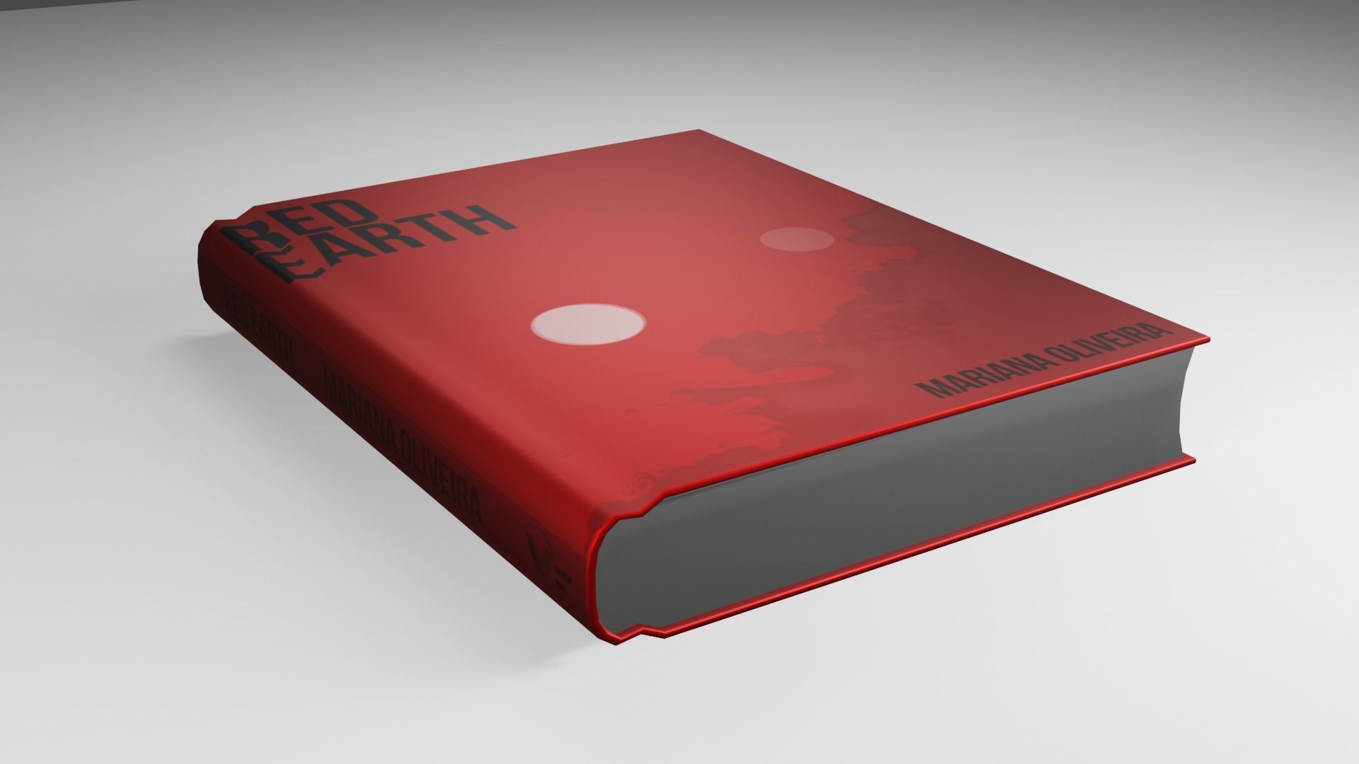 Book with Cover Low-poly 3D model_3