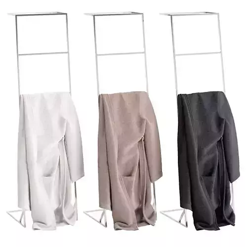 Bathrobe Hanging Set 05 3D model