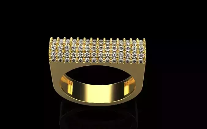 Ring with gems model 335