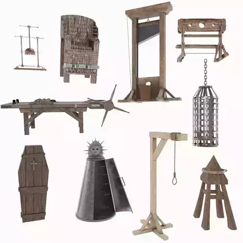 Medieval Torture Instruments 3D model