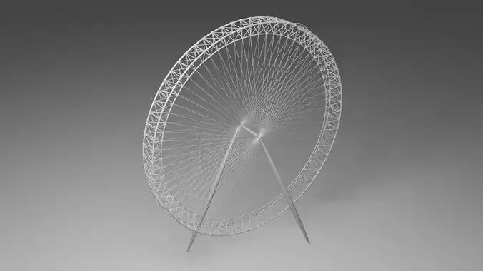 LondonEye london eye wheel Low-poly 3D model