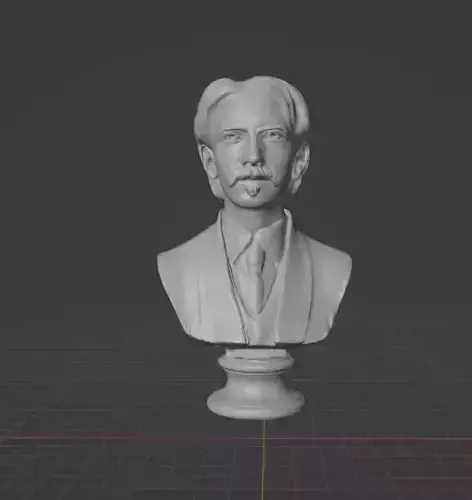 Robert Louis Stevenson 3D print model