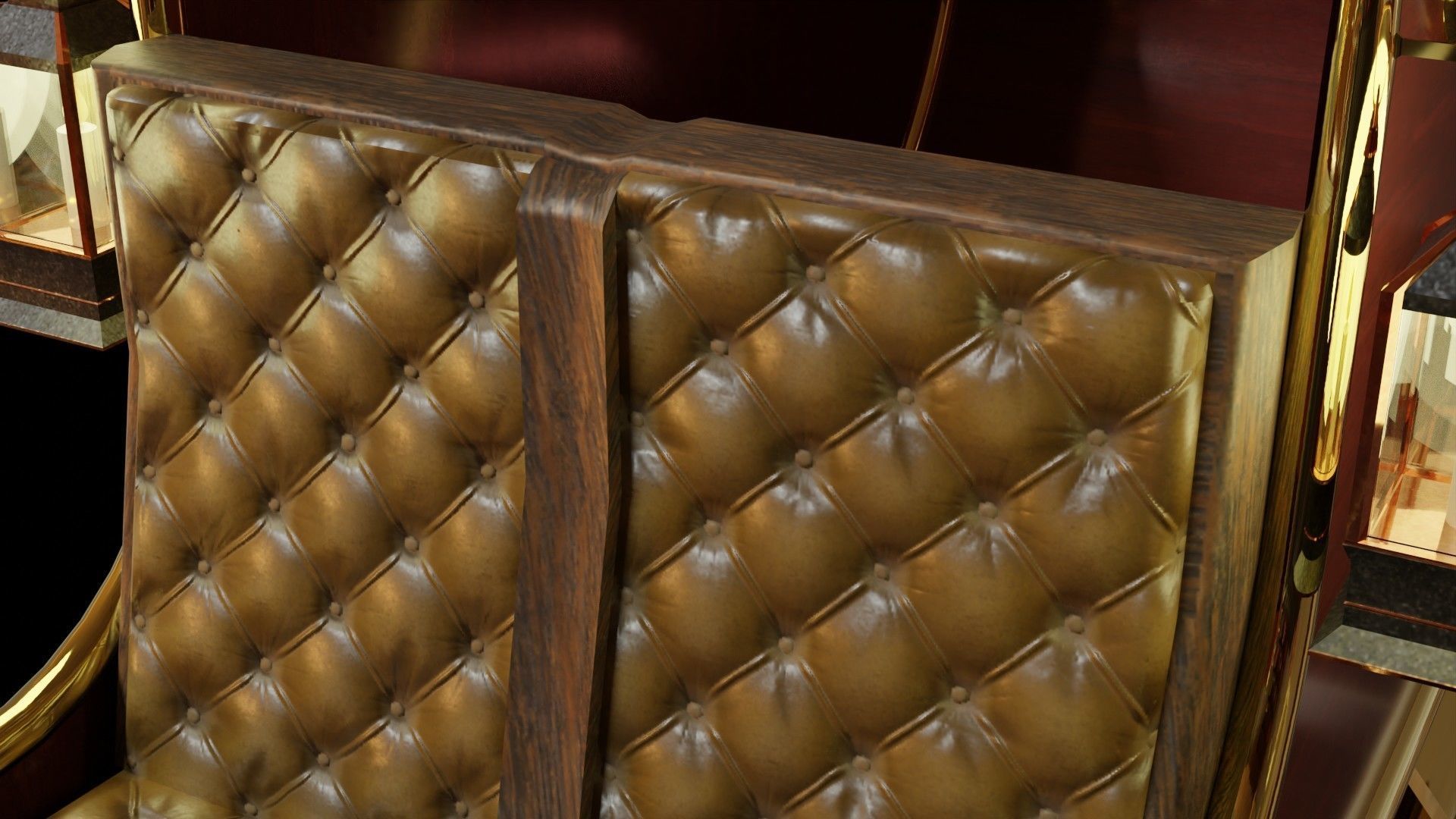 Christmas Sleigh Low-poly 3D model_8