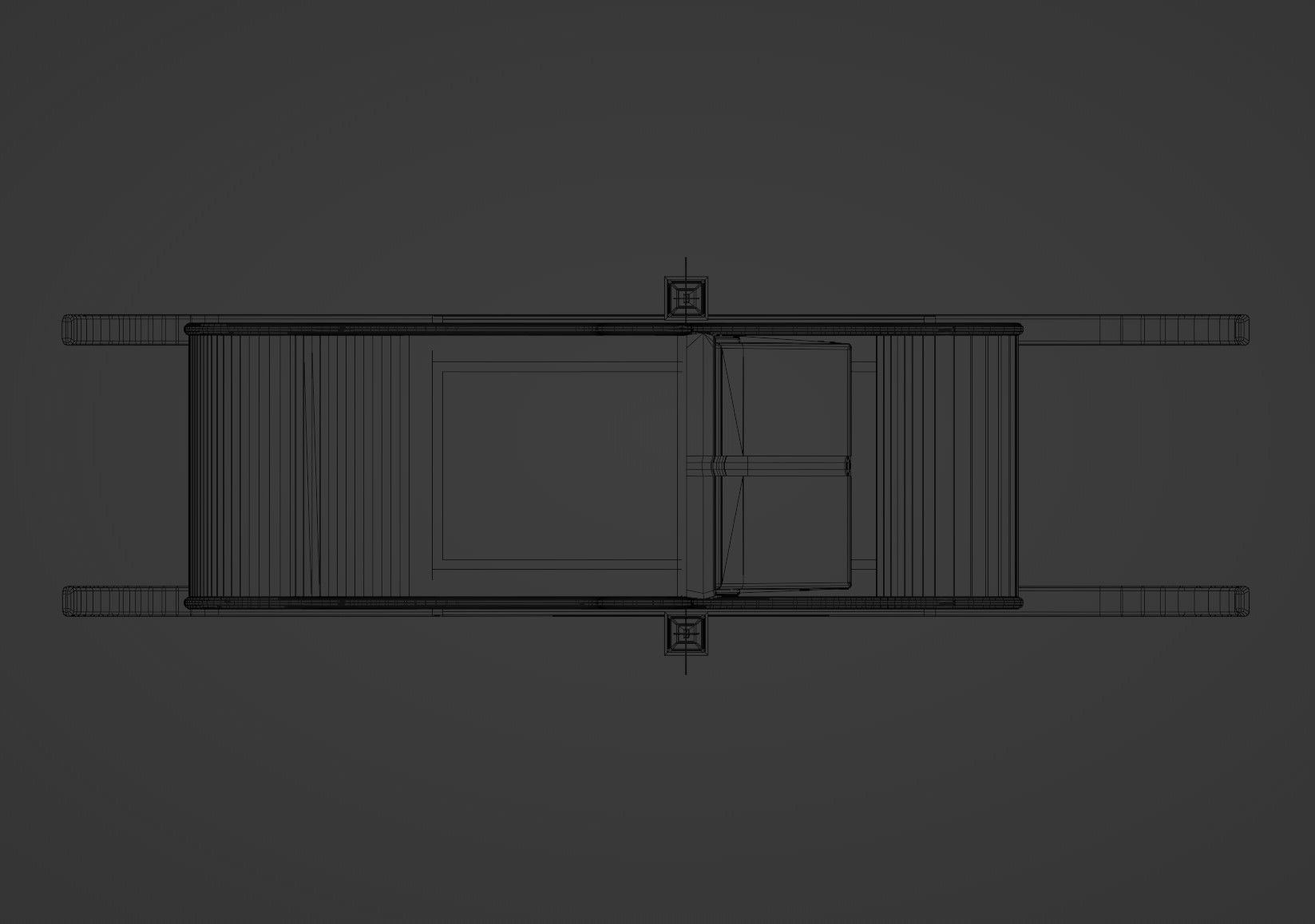 Christmas Sleigh Low-poly 3D model_17