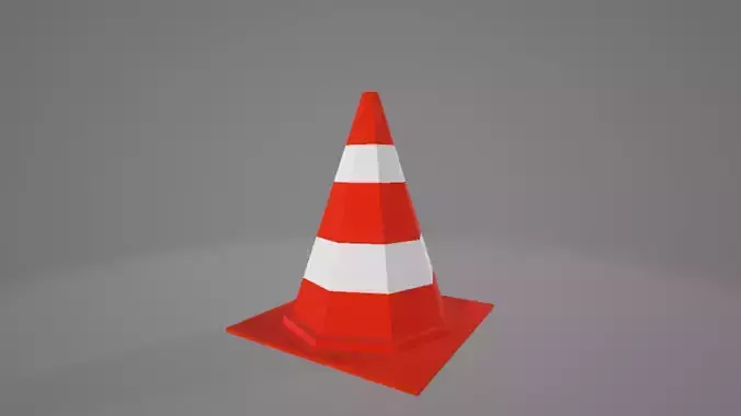Low Poly Traffic Cone