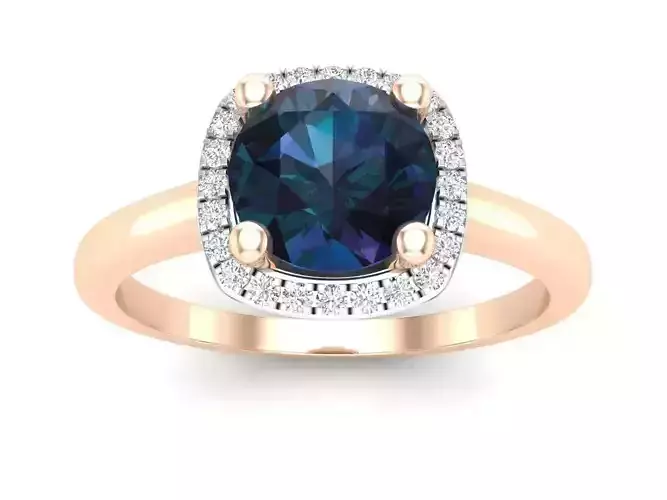 AV 349 Diamond Ladies Halo Style Bridal Engagement Ring