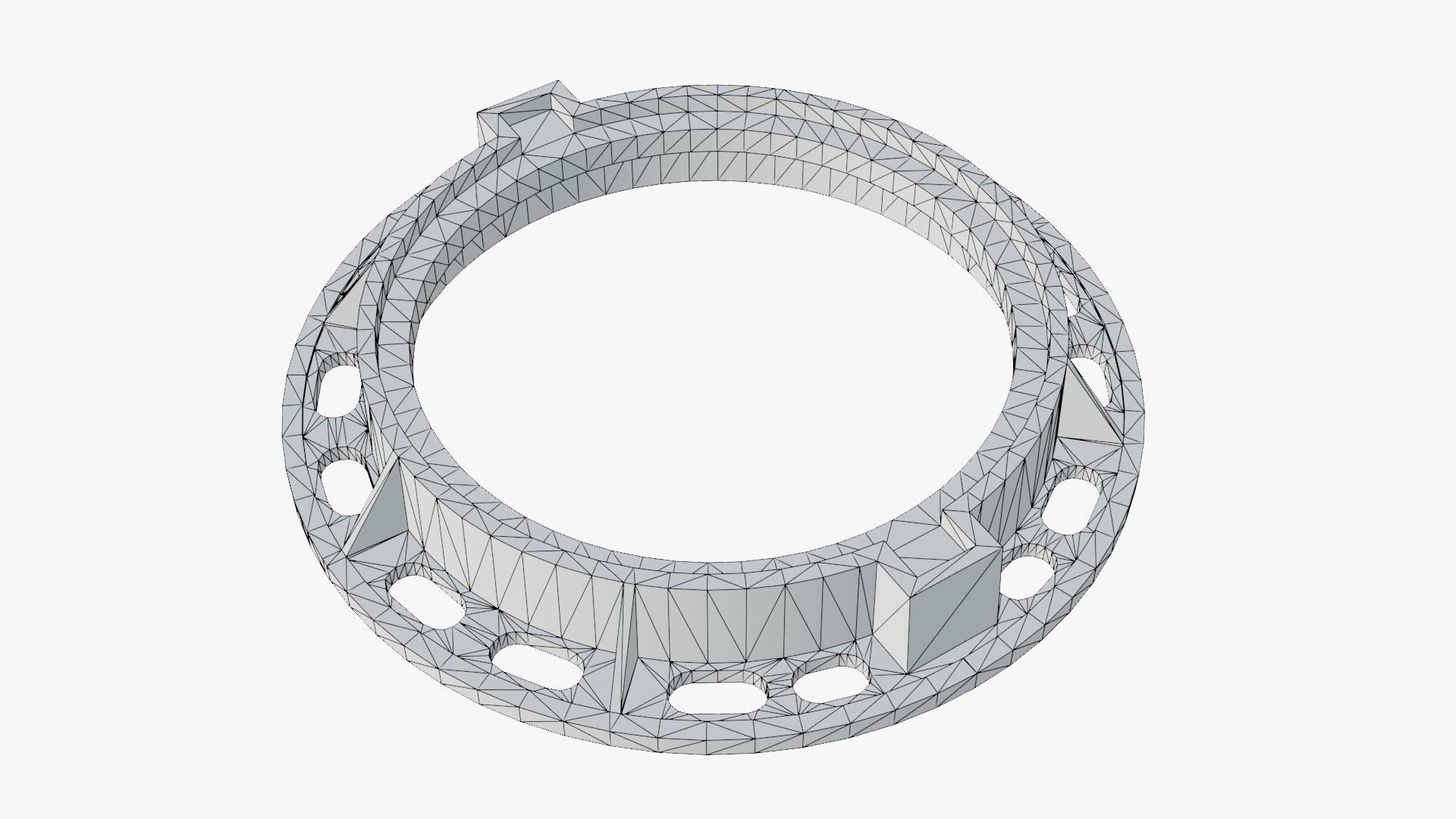 Soviet rusty street sewer manhole 3D model Low-poly 3D model_13