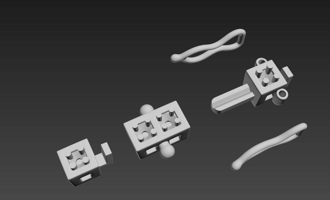 Tennis braclet round 2 mm 3D print model_15