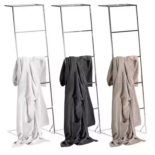 Bathrobe Hanging Set 07 3D model