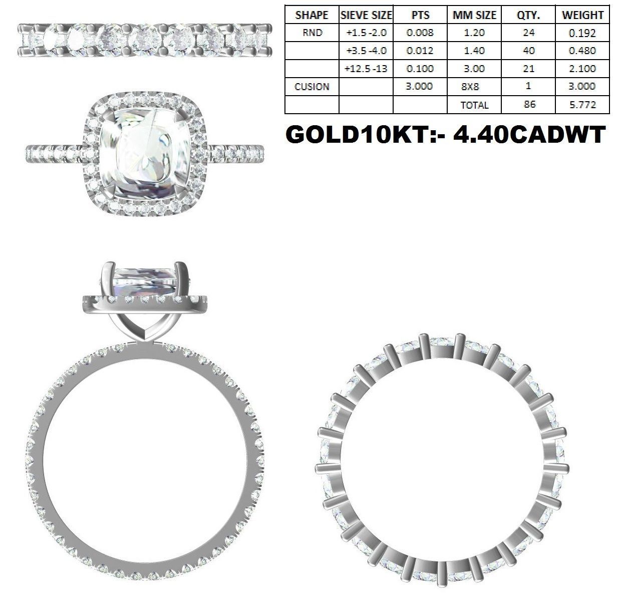 Engagement Ring-04 3D print model_9