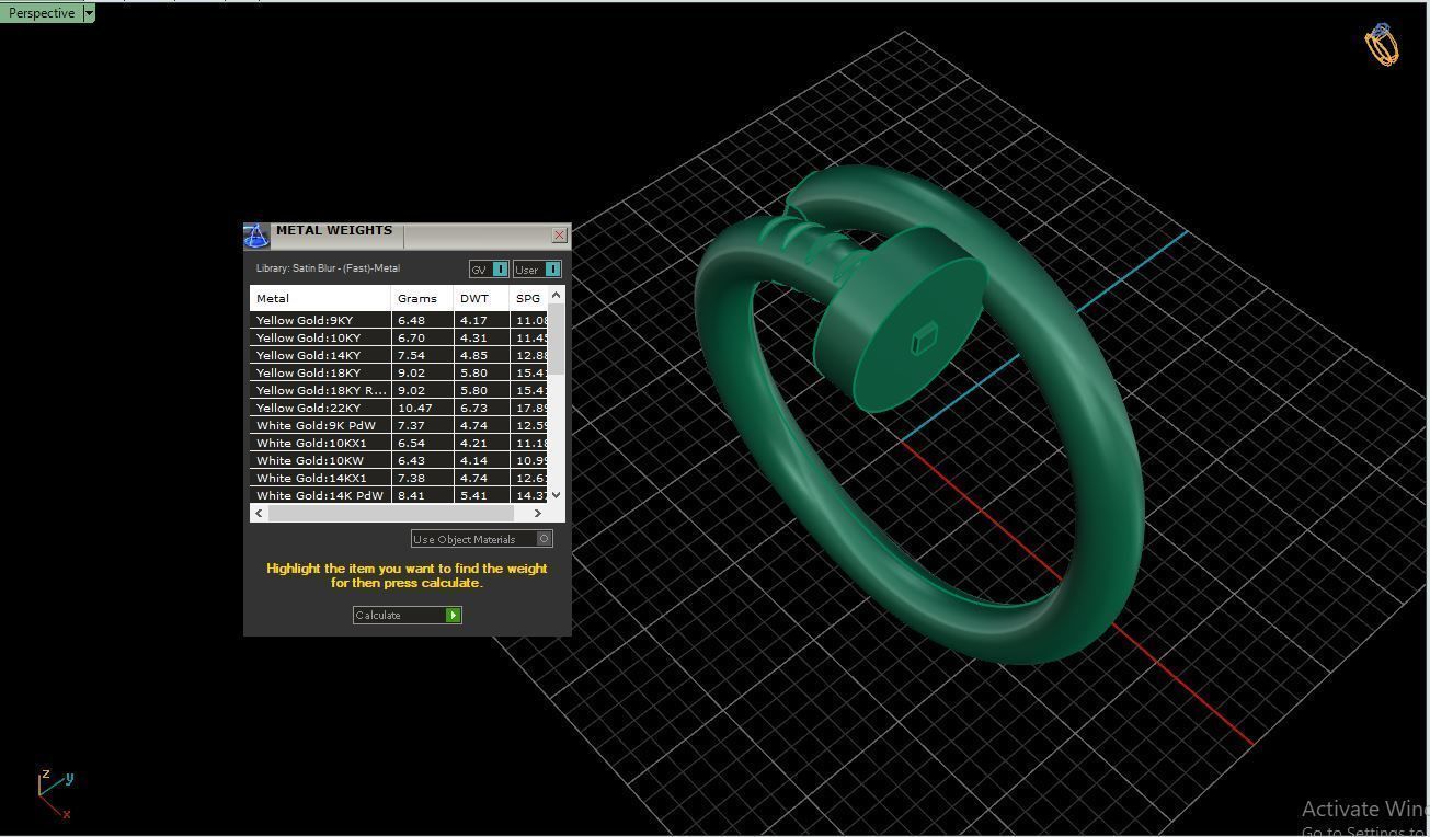 Ring M83 Women ring Size 8 75 US 3D print model_10