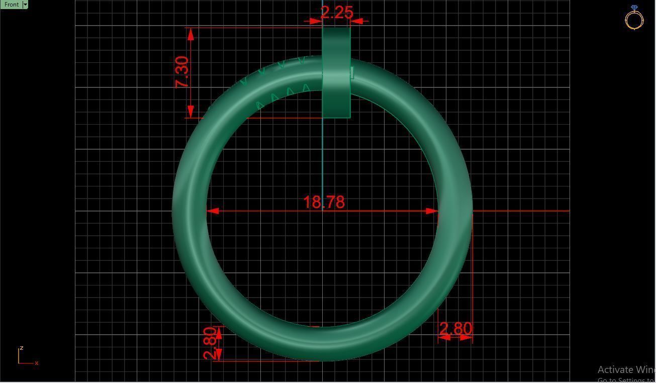 Ring M83 Women ring Size 8 75 US 3D print model_9