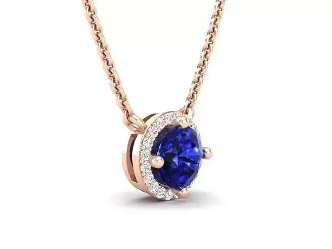 AV 354 Diamond Ladies Halo Fancy Pendant