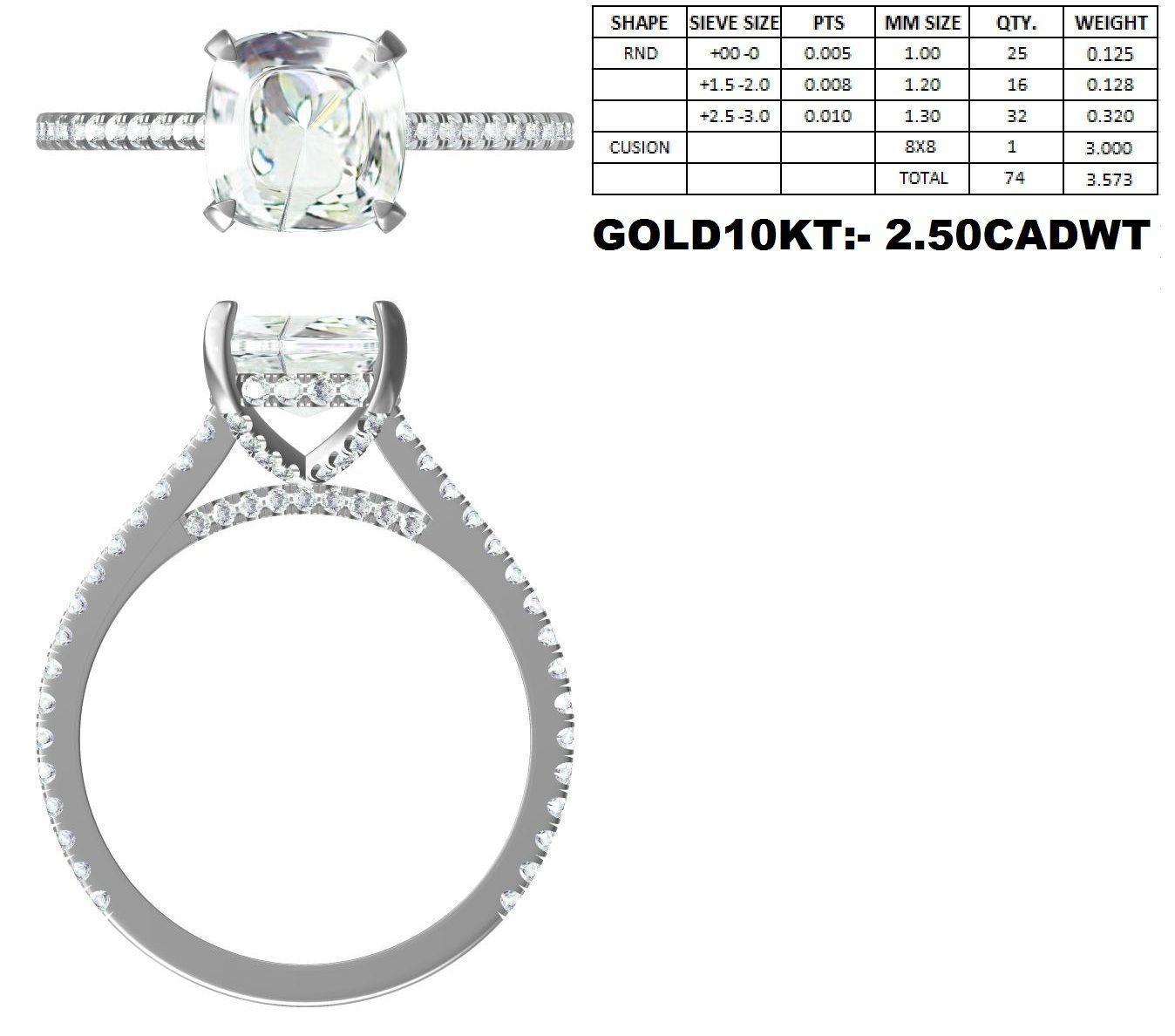 Engagement Ring-07 3D print model_9