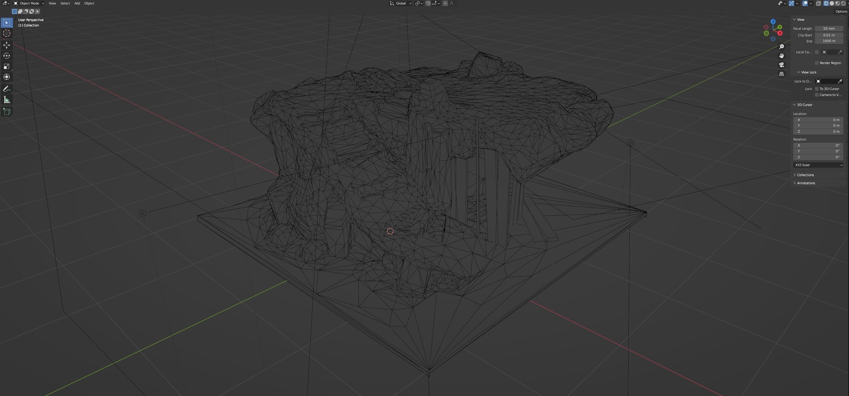 Back Road location Low-poly GameReady model UE5 Low-poly 3D model_5