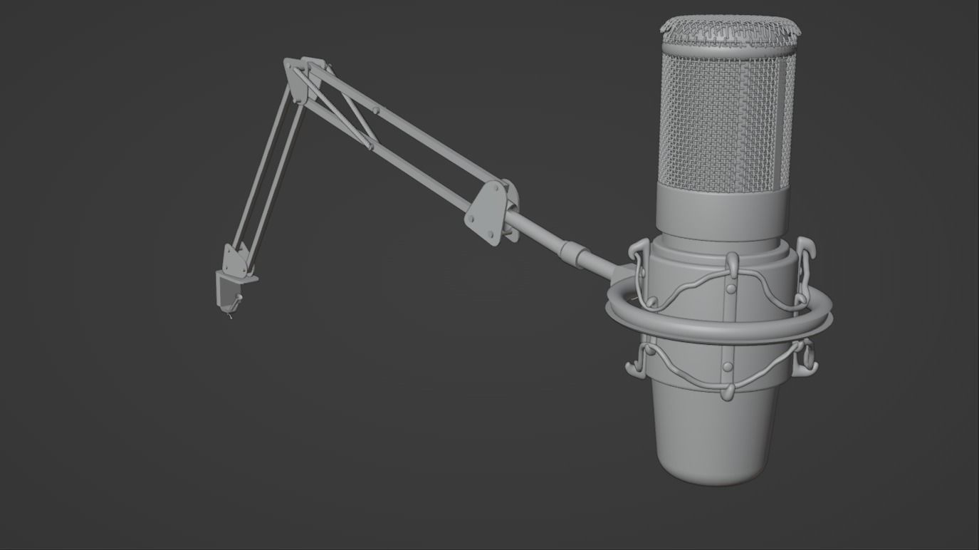 Microphone AKG P120 Free 3D model_1