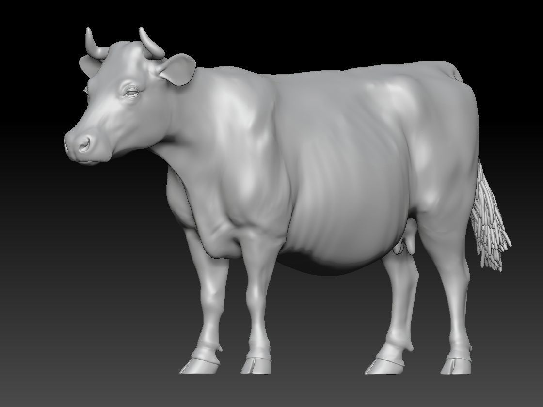 COW farm 3D print model_1