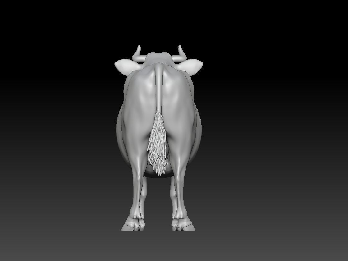 COW farm 3D print model_3