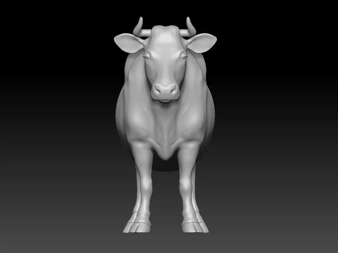 COW farm 3D print model_0