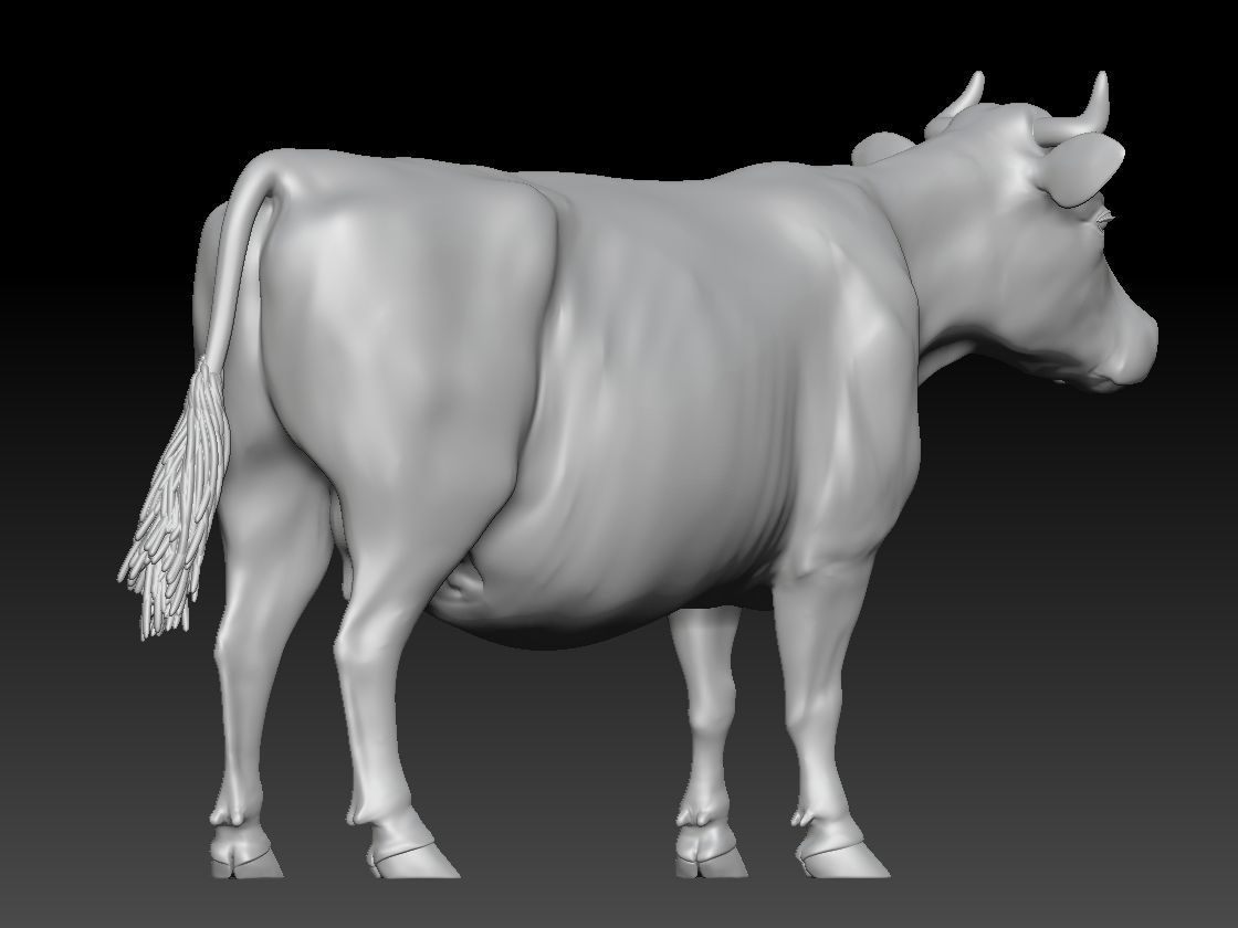 COW farm 3D print model_4