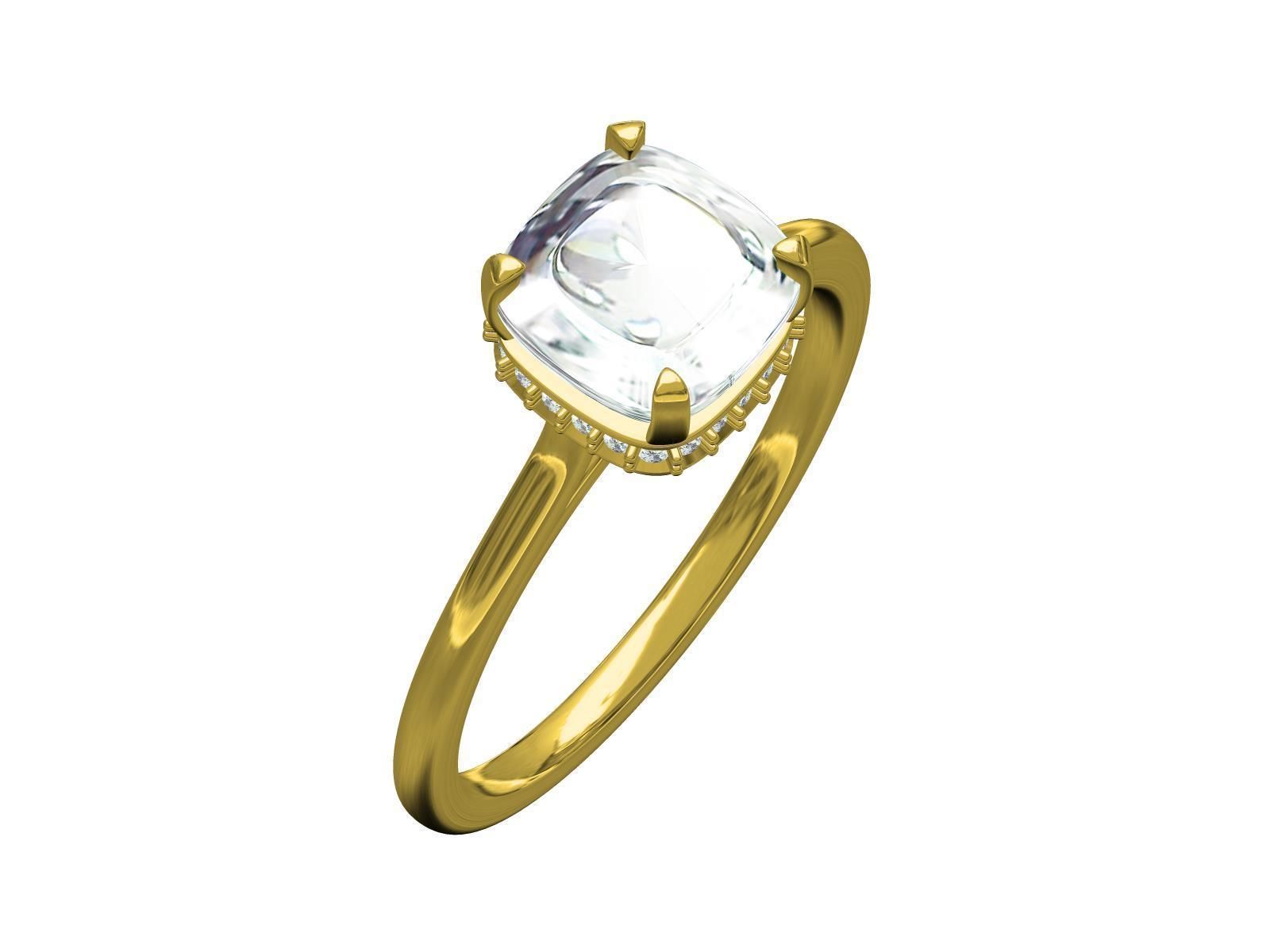 Engagement Ring-14 3D print model_4
