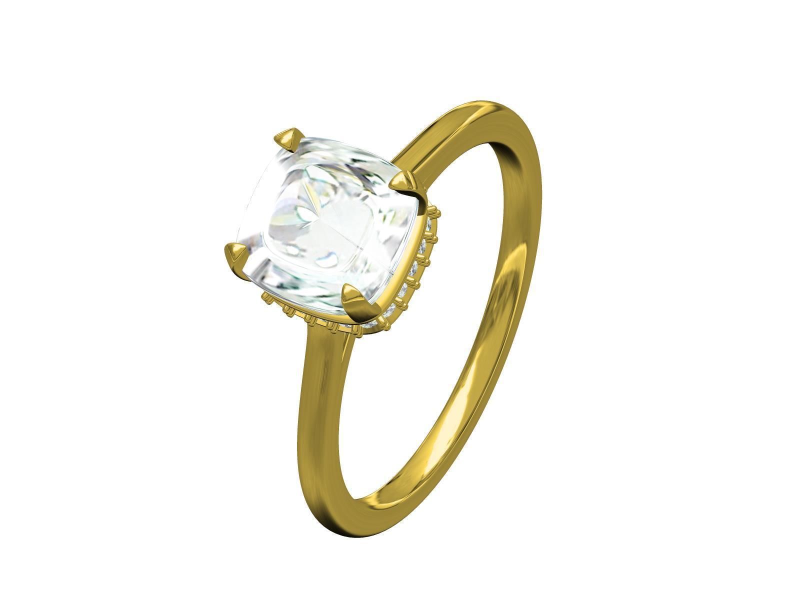 Engagement Ring-14 3D print model_8