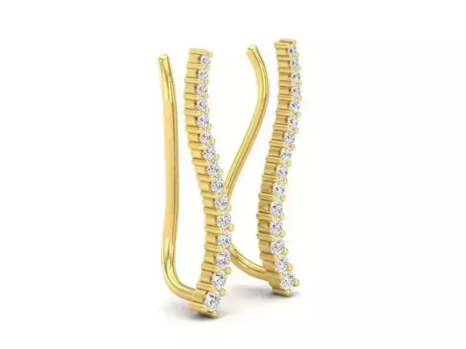 AV 362 Diamond Ladies Crawler Climber-Earrings 