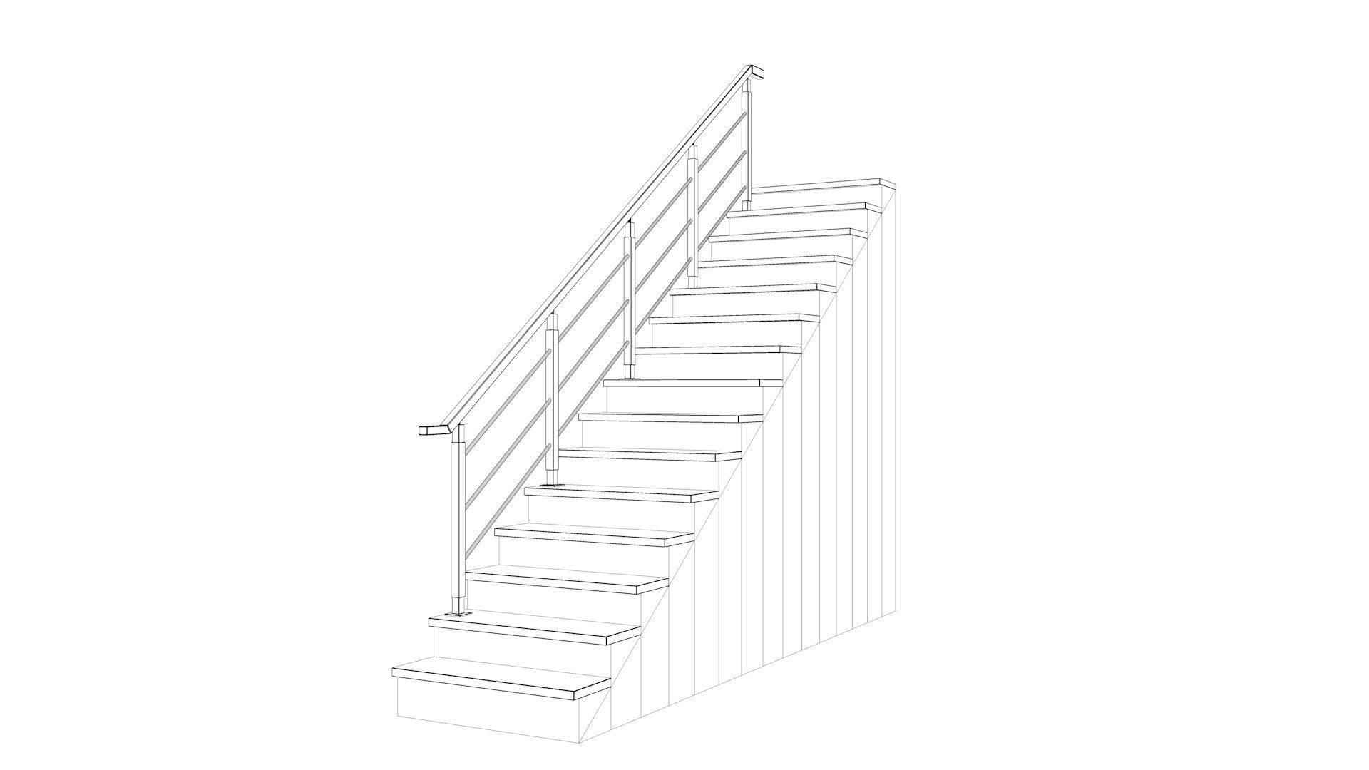 Stairs 01 3D model_1