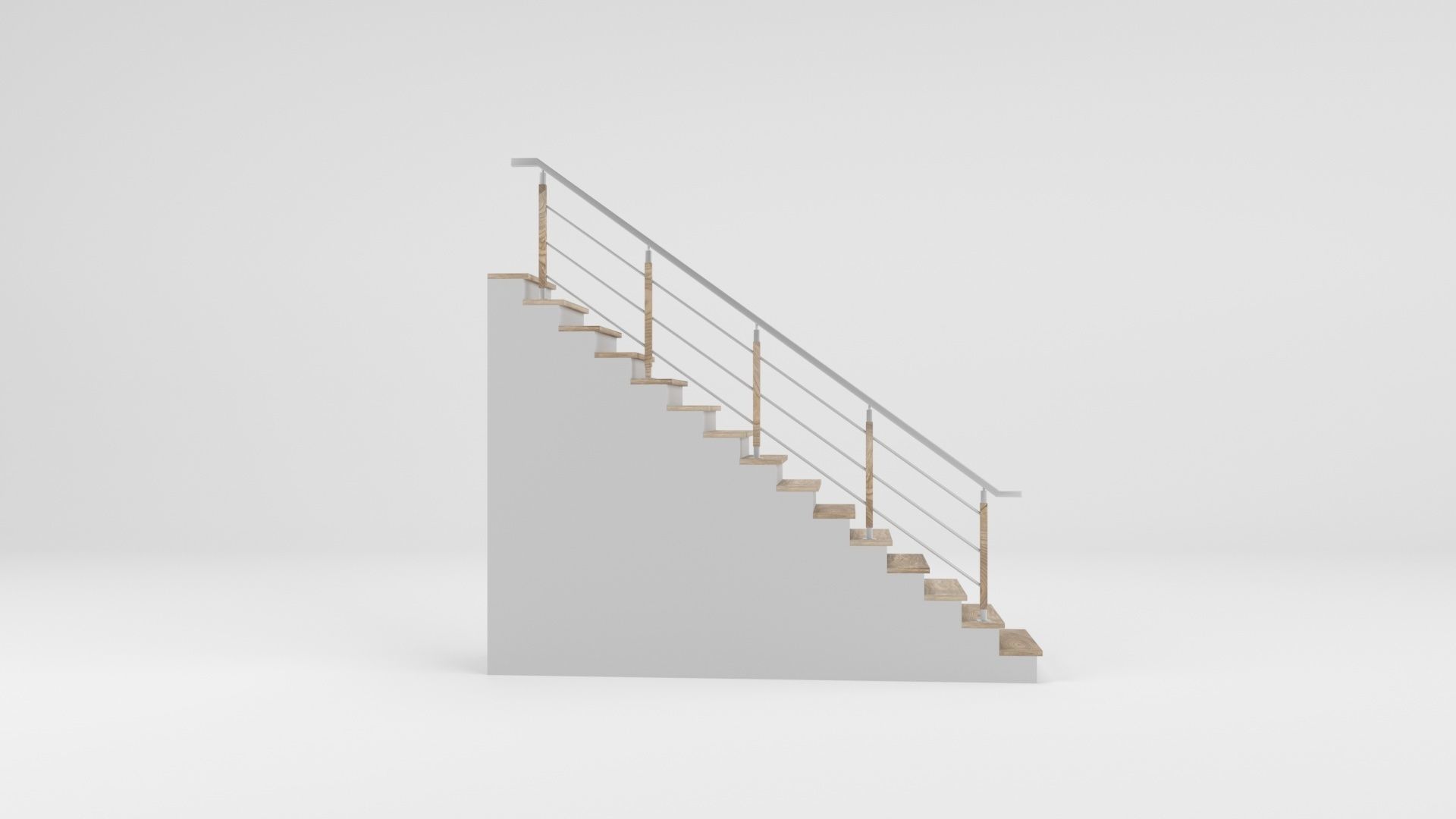 Stairs 01 3D model_6