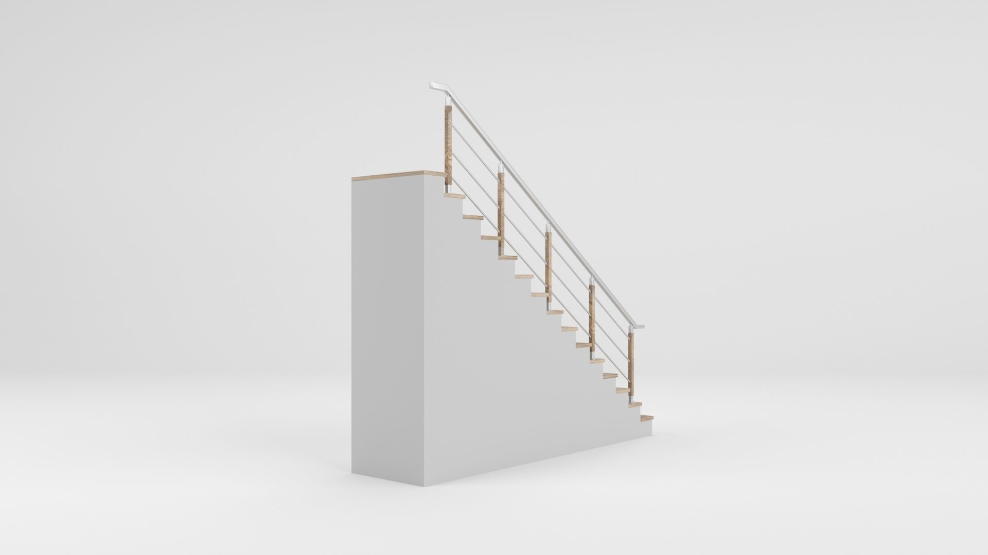 Stairs 01 3D model_7
