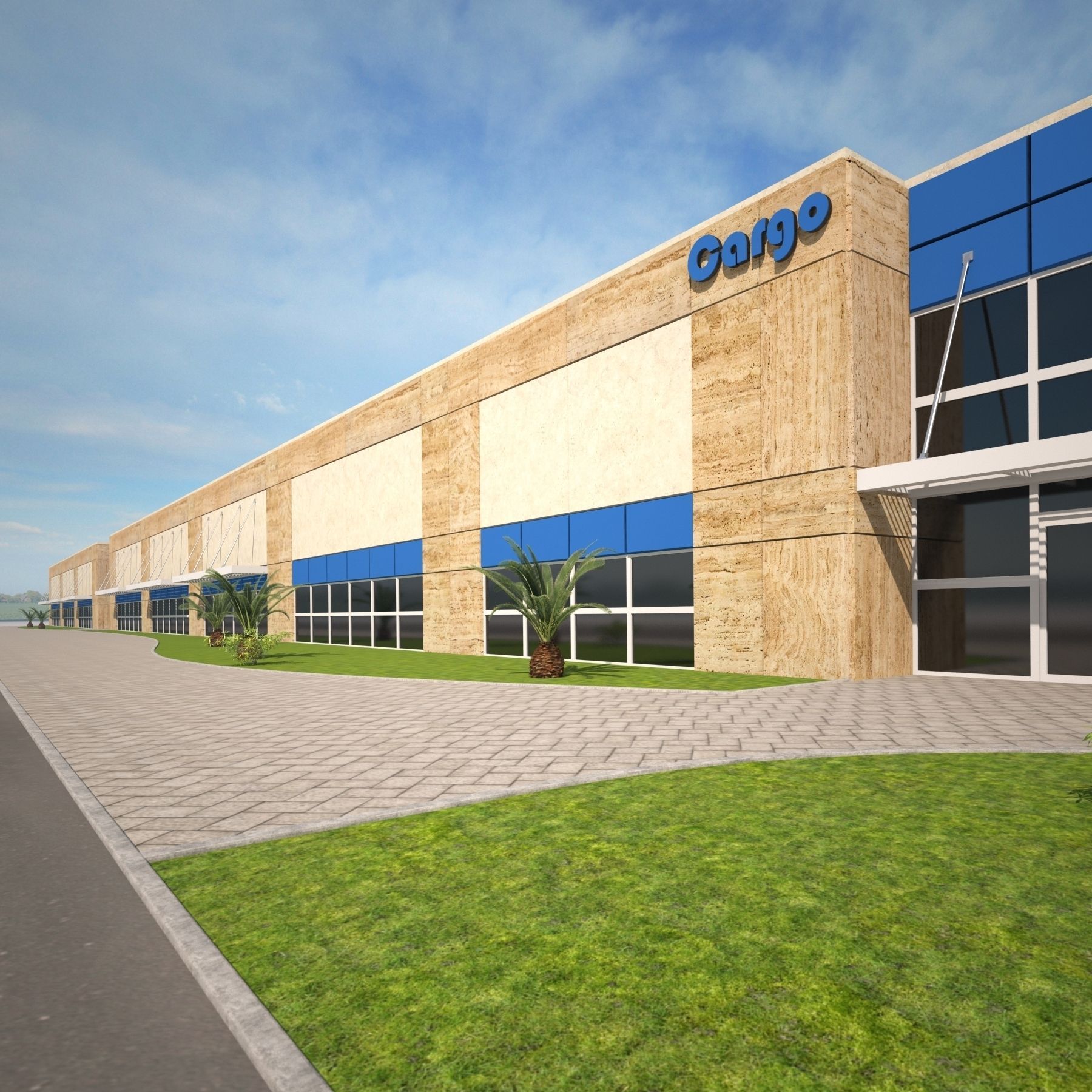 Magazine Building2 3D model_1