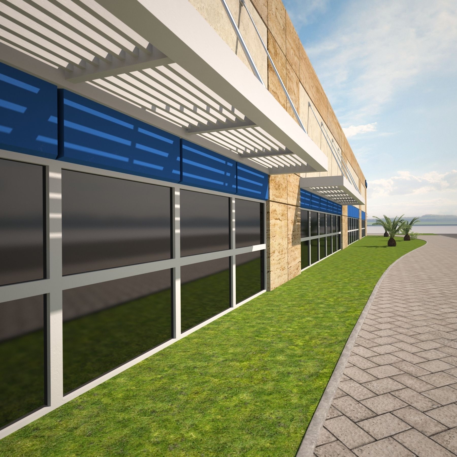 Magazine Building2 3D model_2