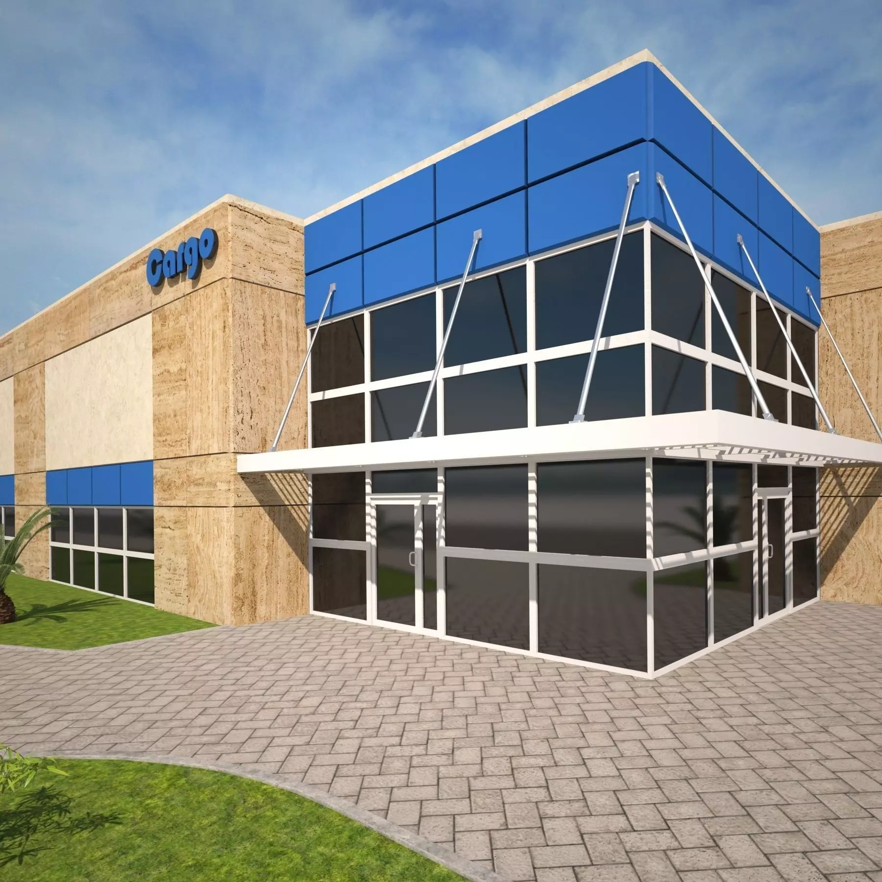 Magazine Building2 3D model_0